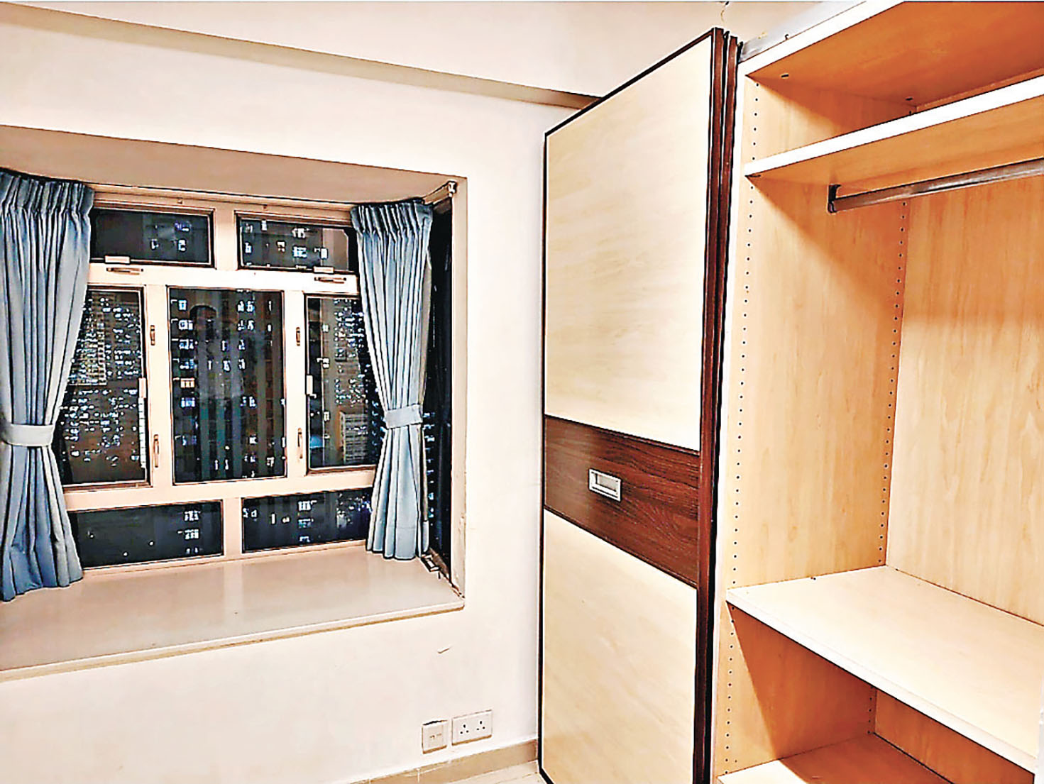 ■房間有大窗台，望樓景。