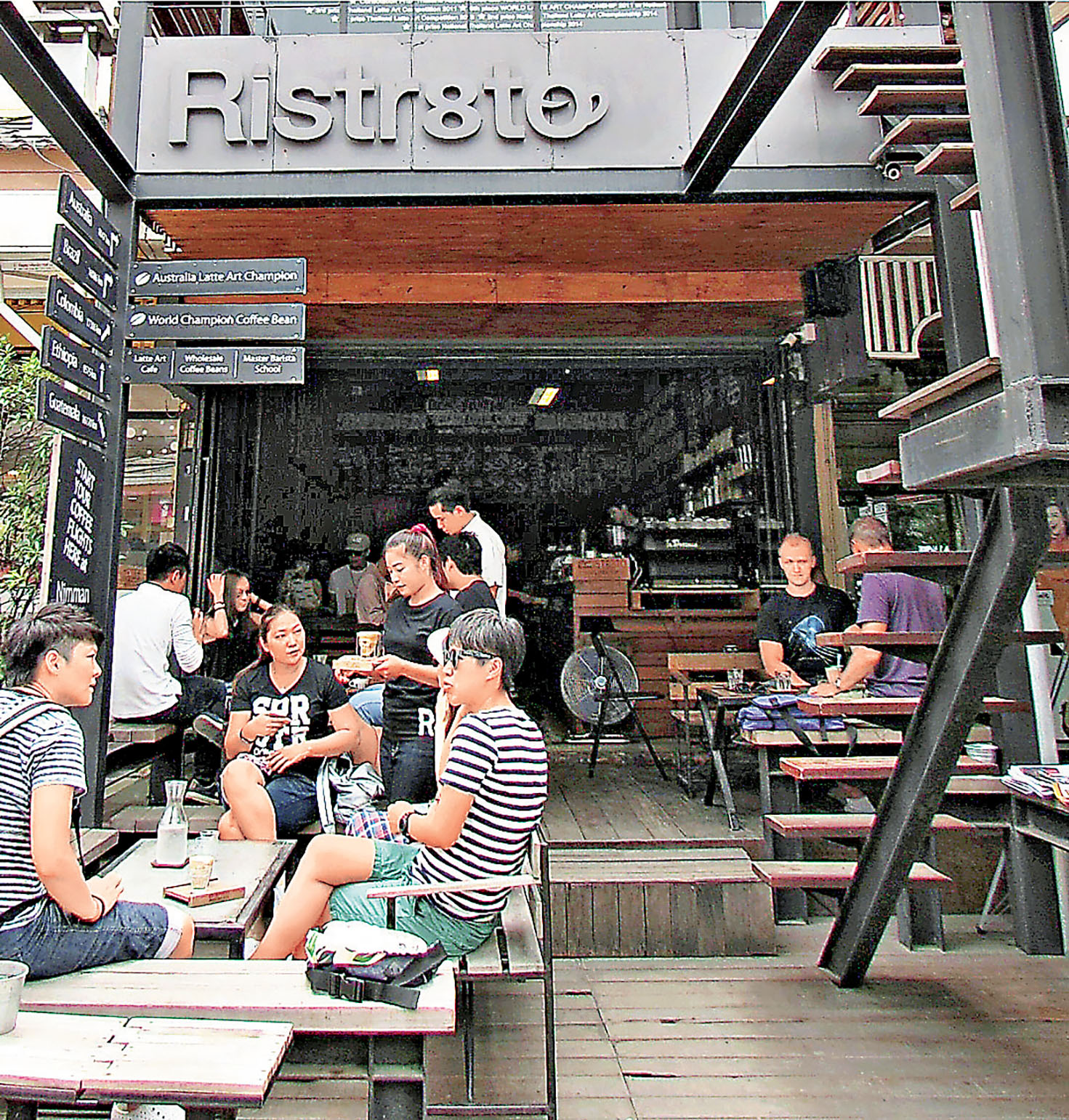 ■Ristr8to Latte Art Café 手工咖啡馳名。