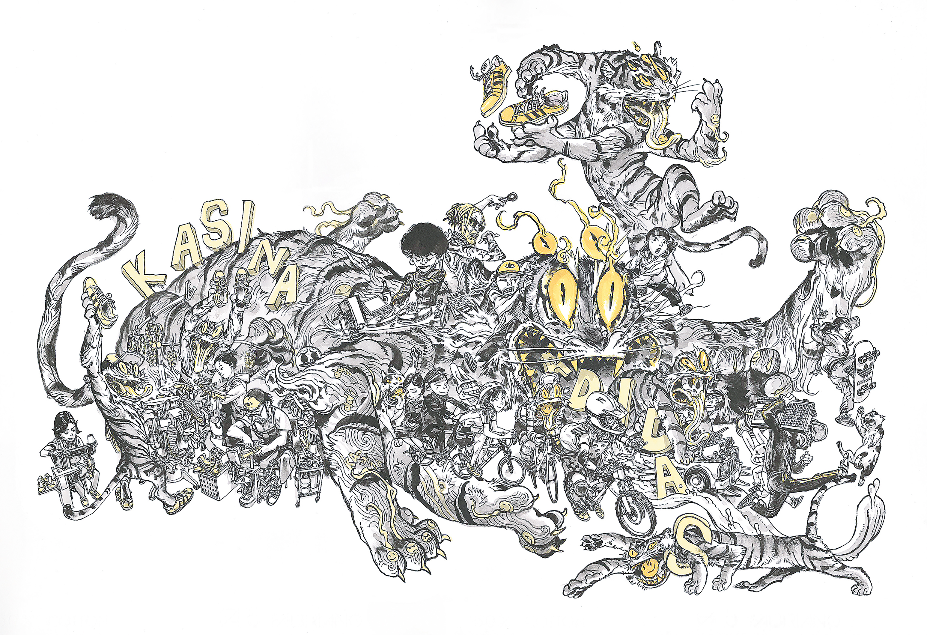 ■金政基所做的鞋款設計《The Master》。