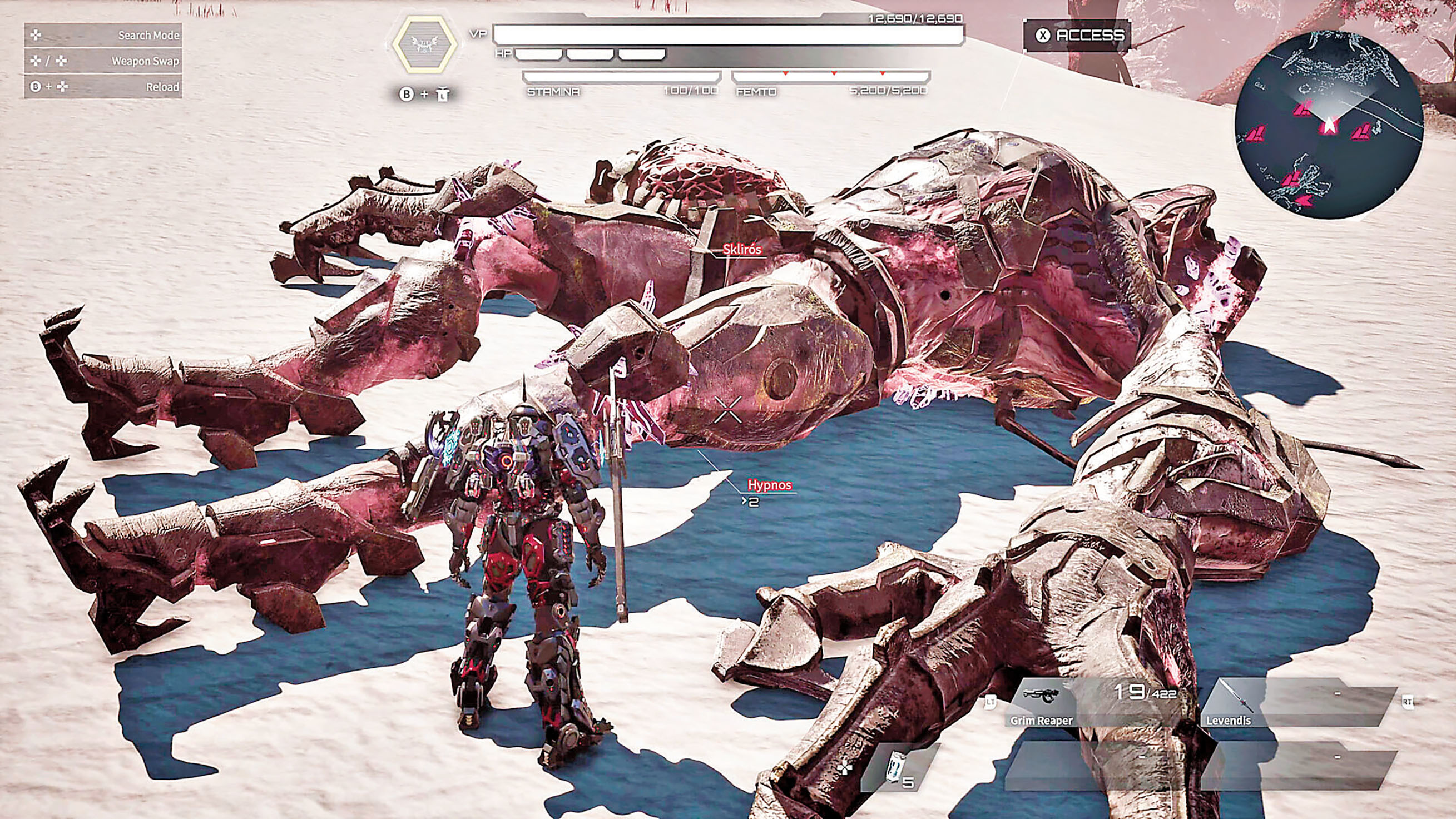 ■使用針線進行攻擊。