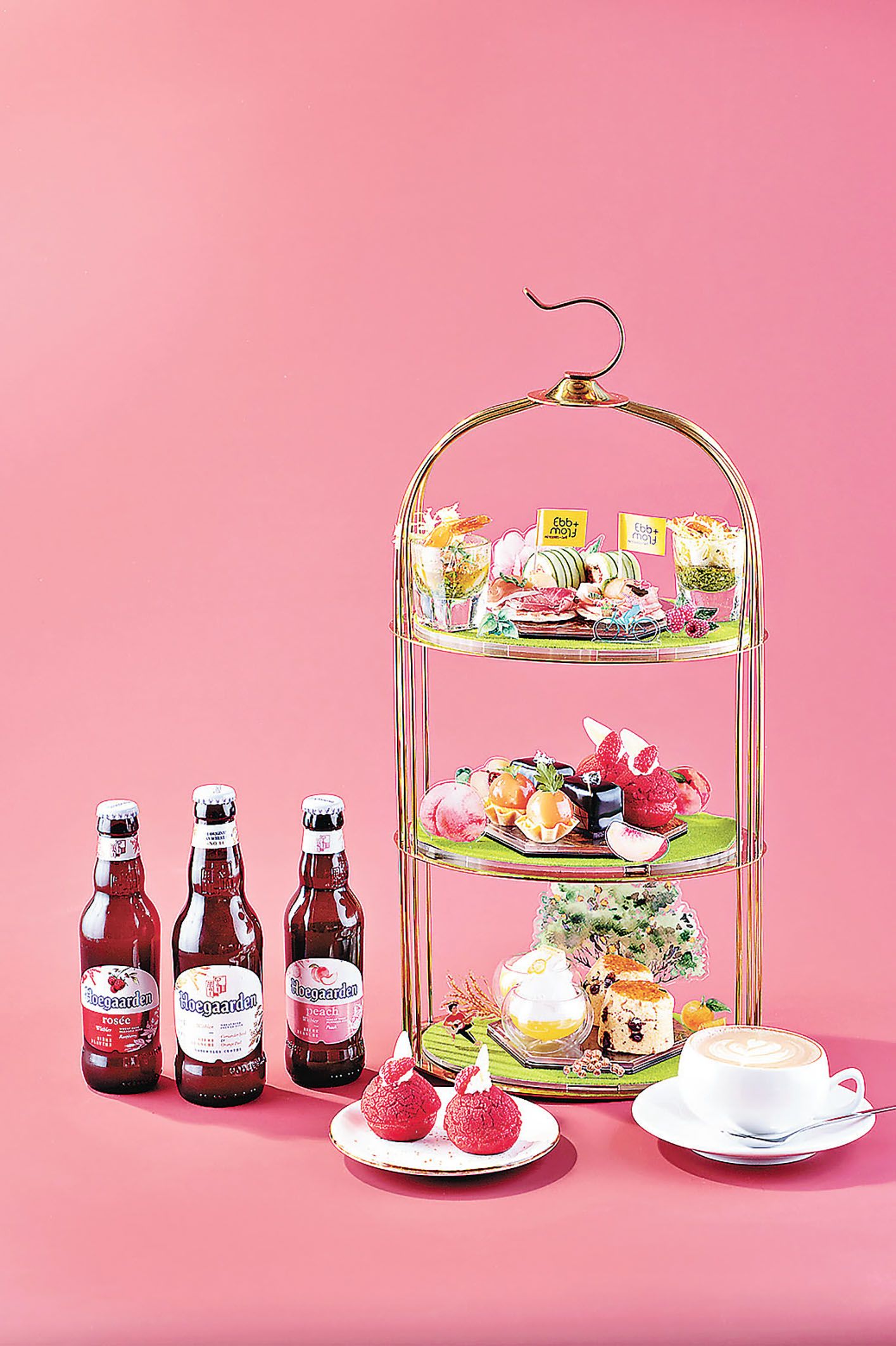 ■與Hoegaarden聯乘推出期間限定下午茶。