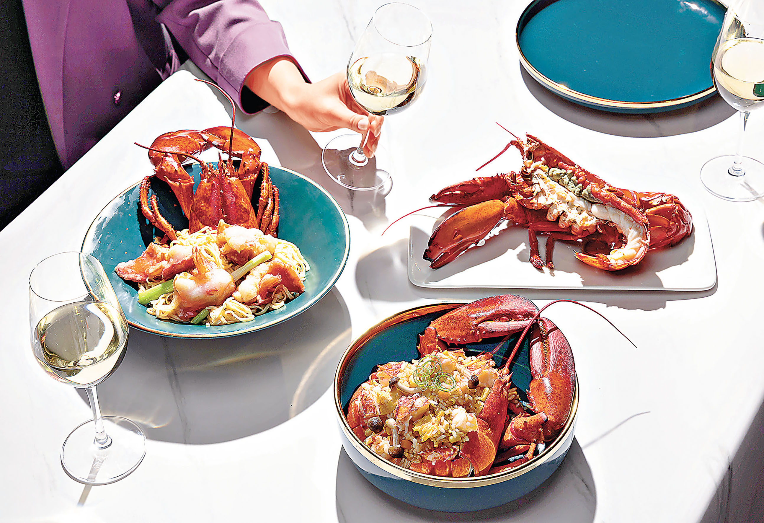 ■菜式以新鮮龍蝦等高級食材入饌。