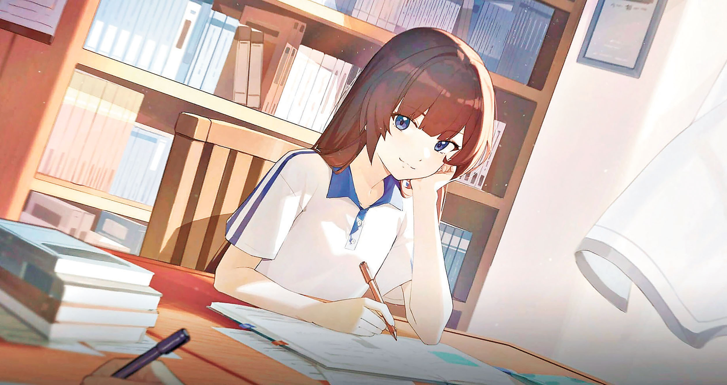 ■遊戲中認真學習。