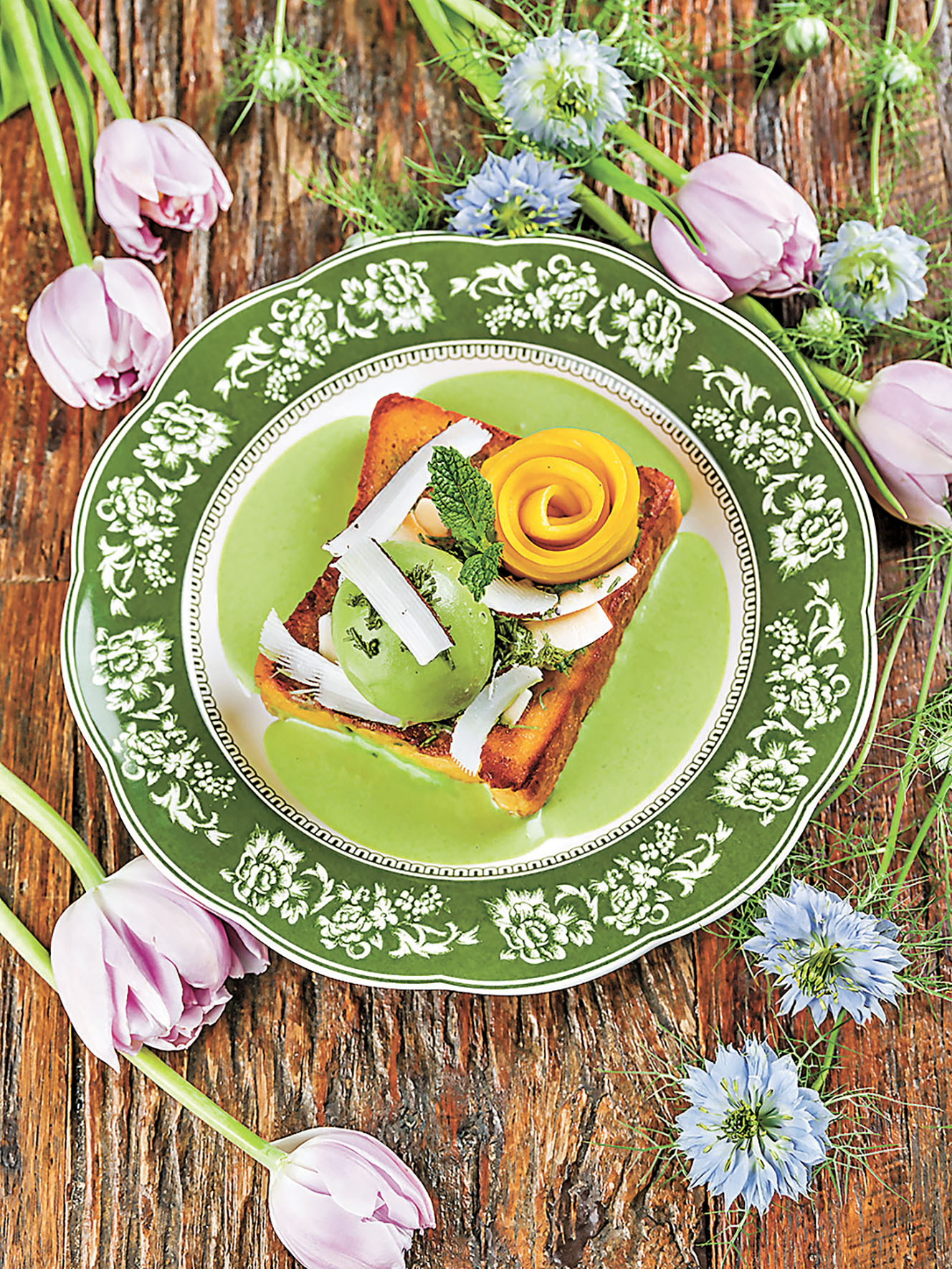 ■斑斕抹茶雪糕法式吐司