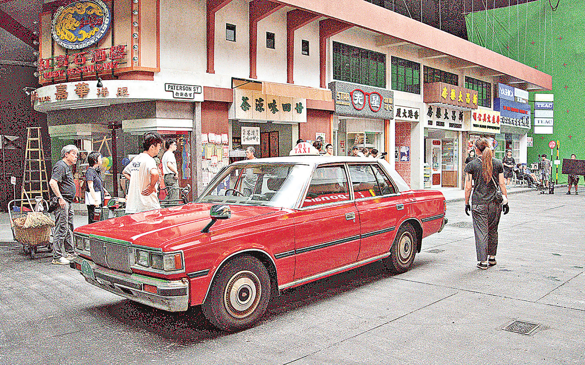 ■搭建銅鑼灣百德新街舊街景。
