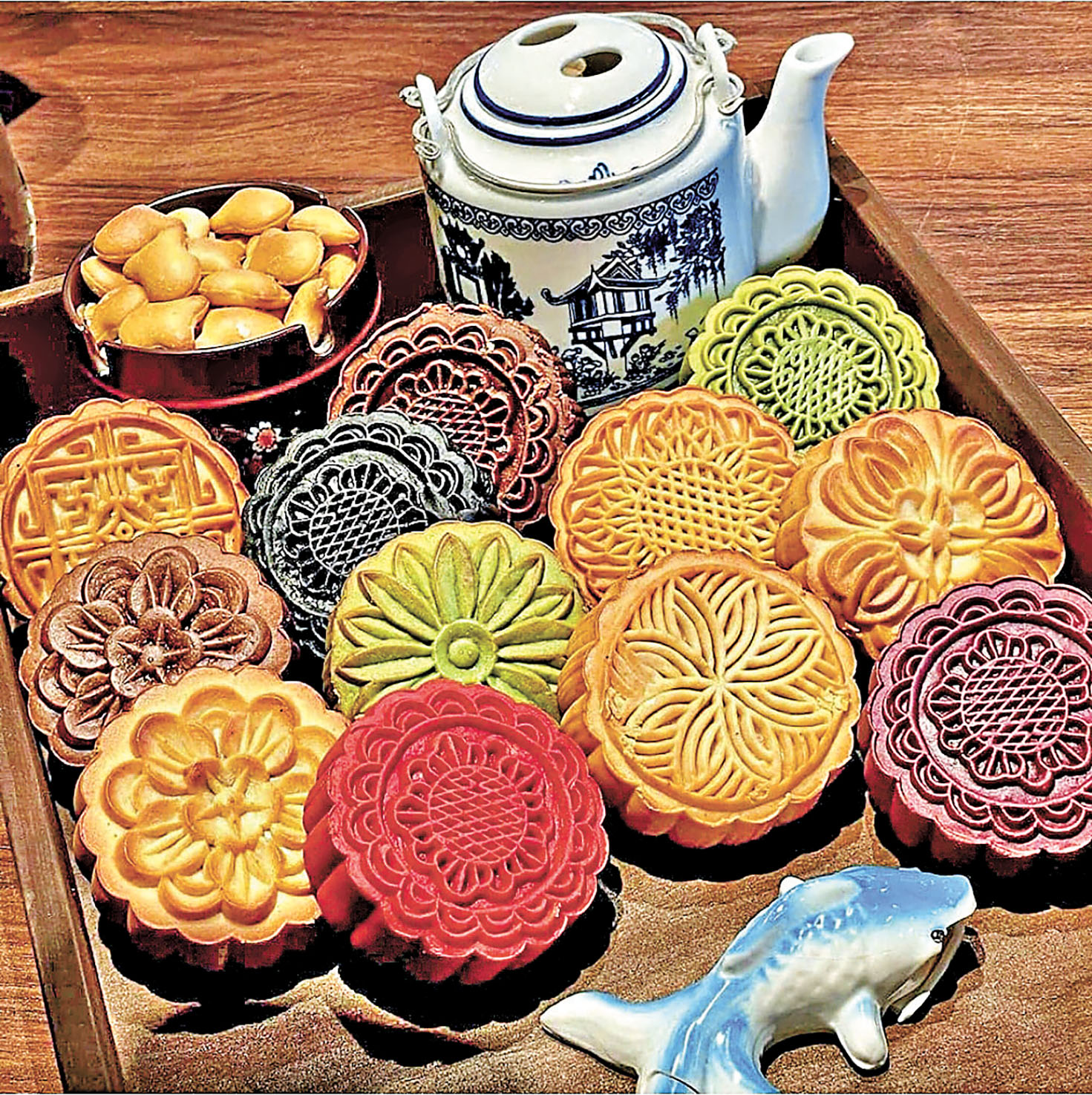 ■越南傳統的中秋月餅。