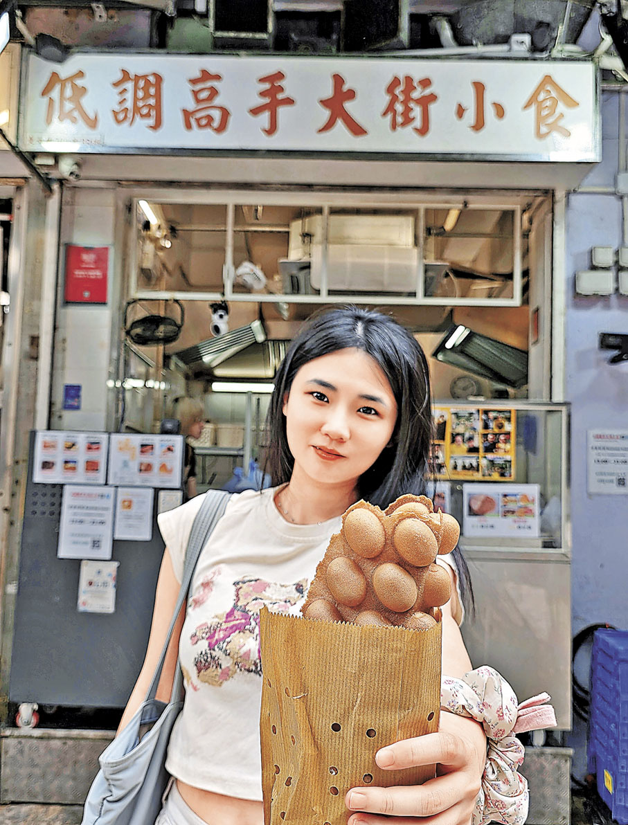 ■原味雞蛋仔分量很足。