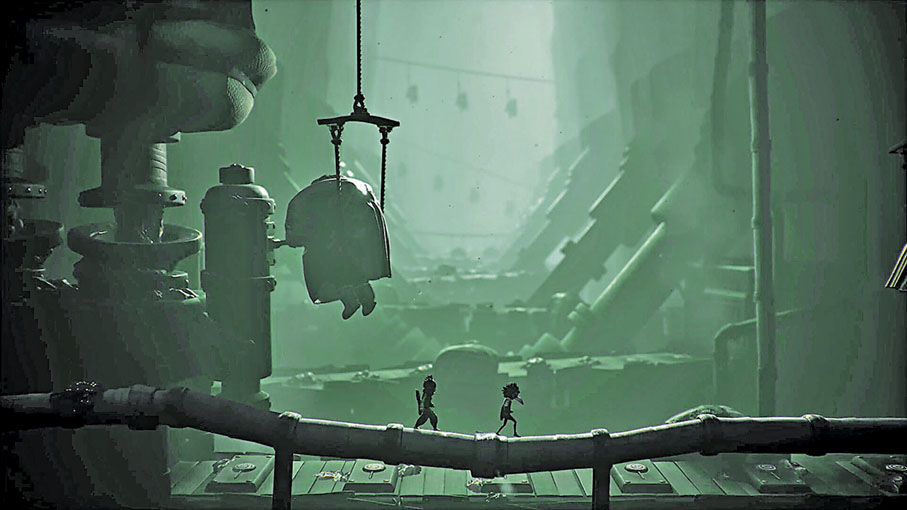 ■遊戲畫面如夢魘一般。