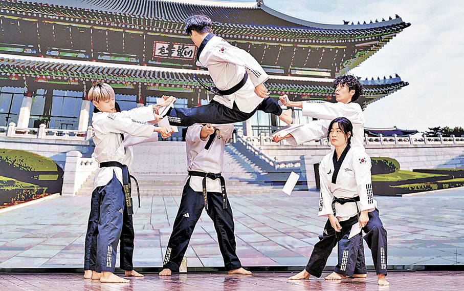 ■演出內容包括多項跆拳道技術。