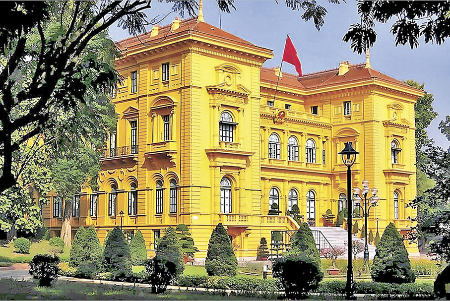 ■主席府的法式建築是當地的重要歷史標誌。