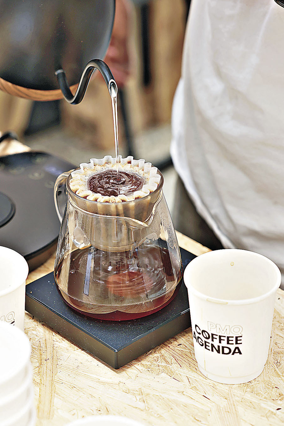 ■啡迷可領略咖啡沖調技巧。