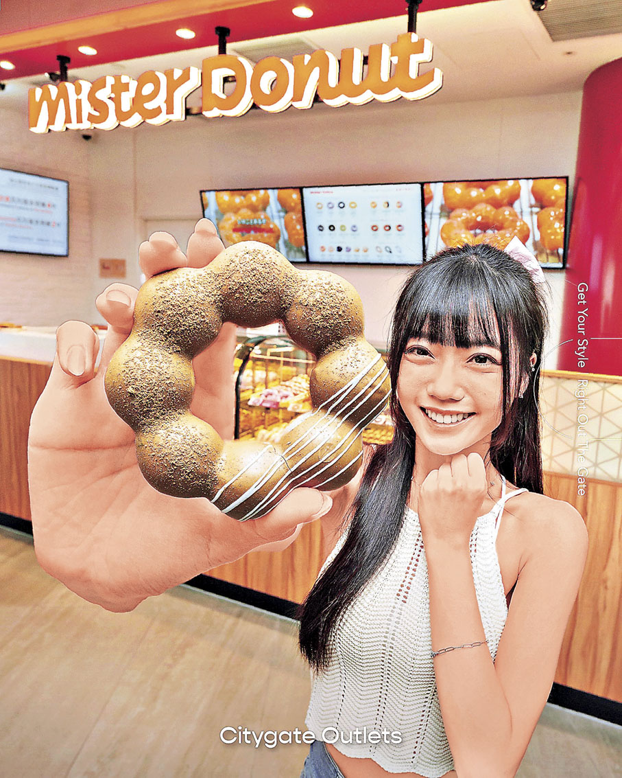 ■Mister Donut的冬甩外觀打卡一流。