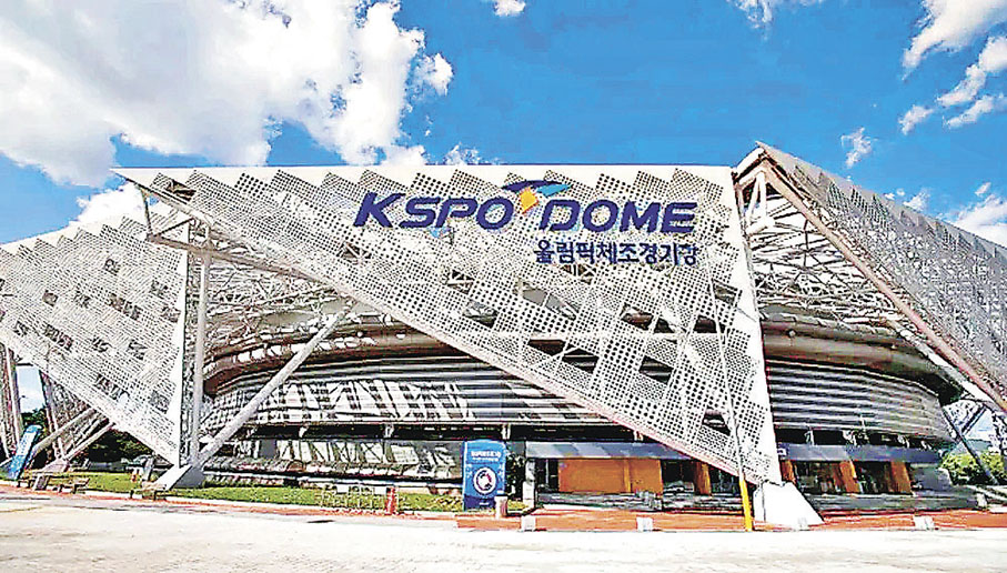 ■奧林匹克公園體育館是當年日韓世界盃足球賽舉行地點。