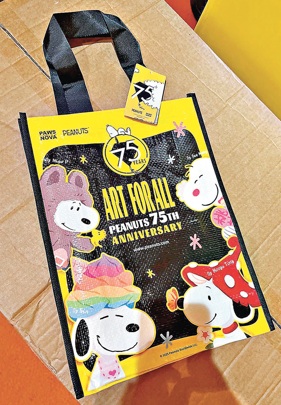 ■花生迷見到這個購物袋肯定不捨得用。