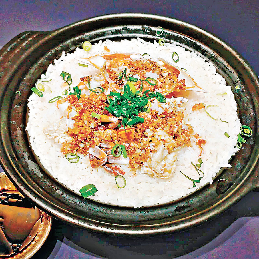 ■蒜香蟹煲仔飯