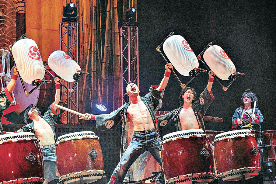 ■活力澎湃的鼓手挑戰體能極限。  政府新聞處供圖