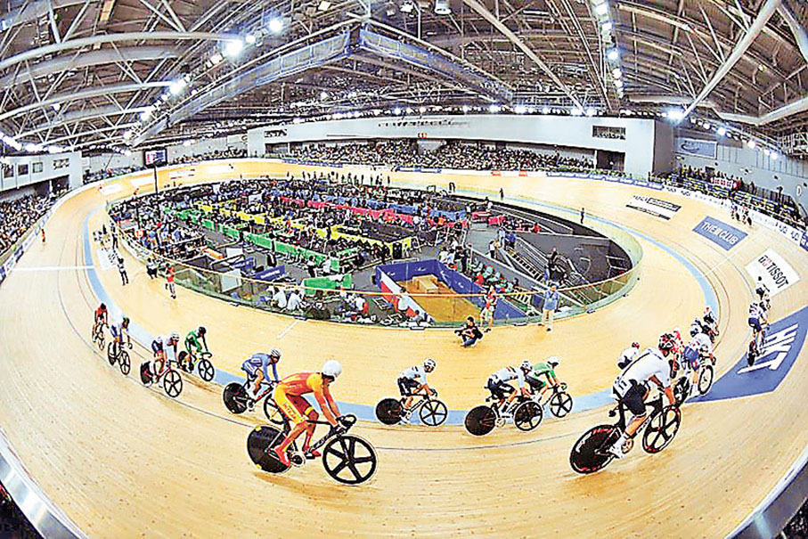 ■精彩刺激的自行車競速。