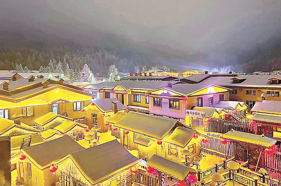 ■雪鄉的美景媲美日本白川鄉。  小紅書@萍姐帶你玩