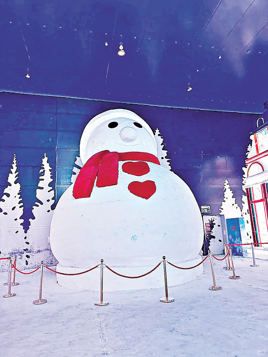 ■夢幻冰雪館當然有萌爆雪人坐陣。 小紅書@天天天晴