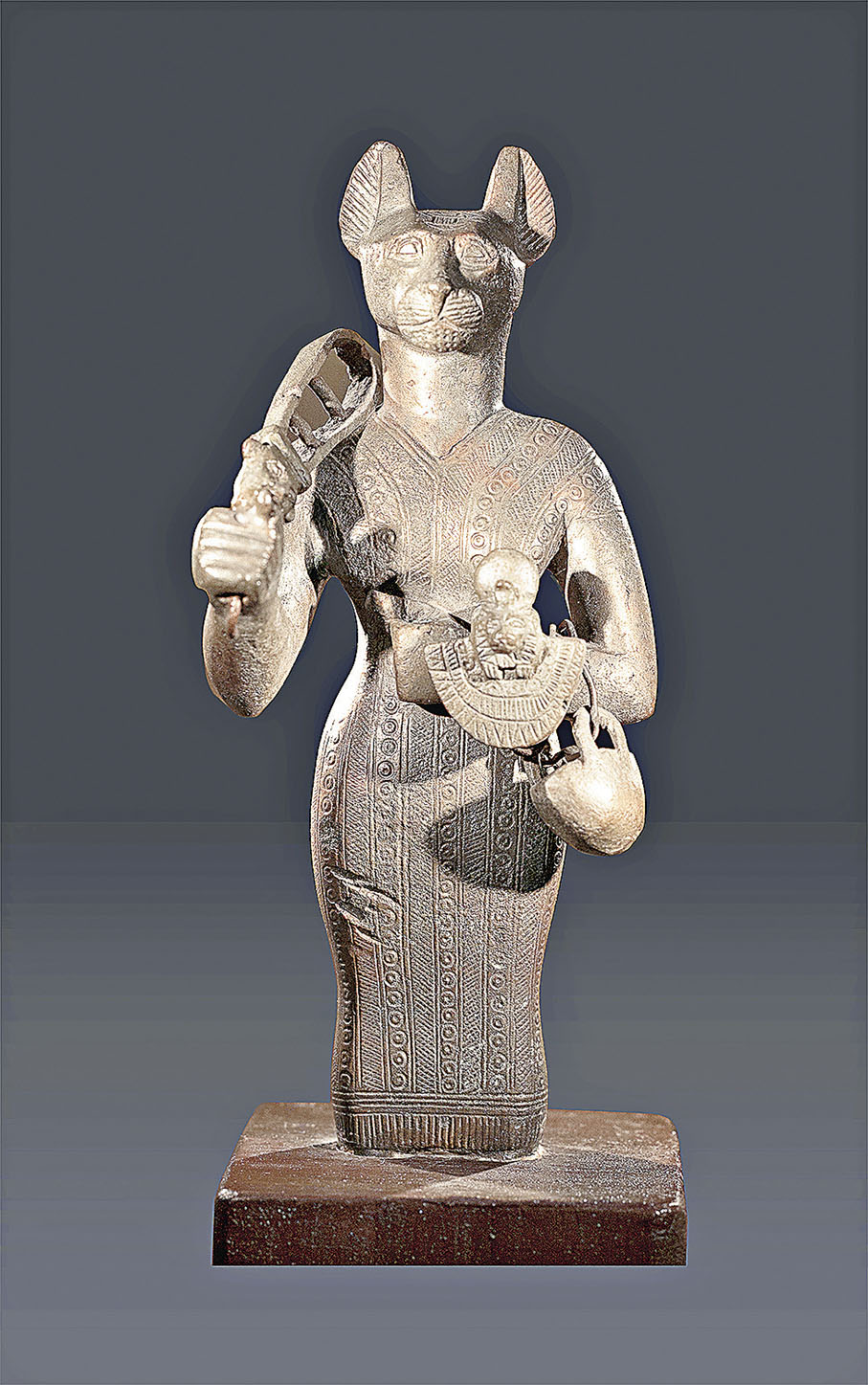 ■芭絲特持叉鈴像