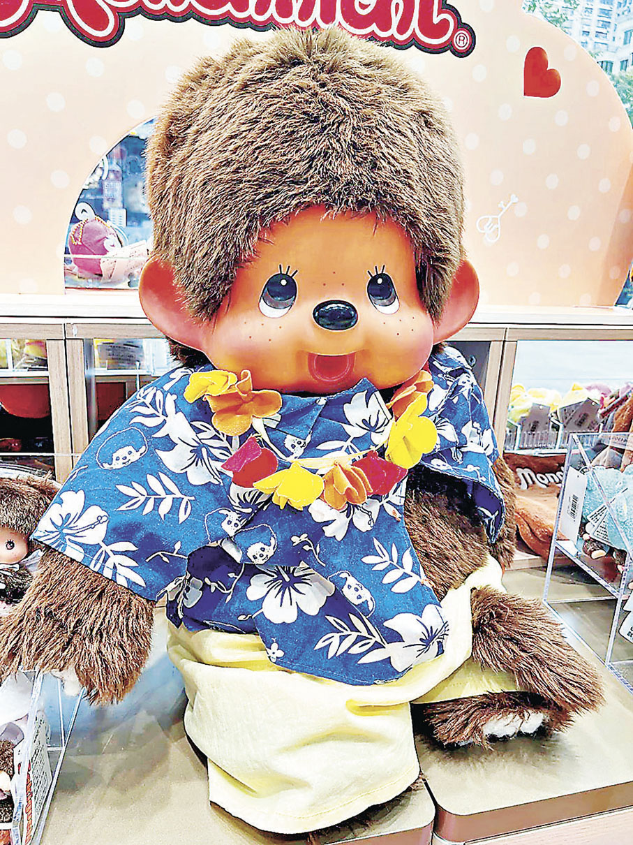 ■夏日裝束的Monchhichi為大家掃走寒風。