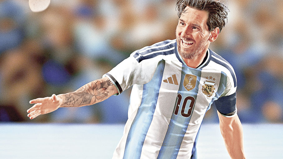 ■阿根廷：以藍調漸變設計演繹傳統間條圖案，徽章呈現變幻效果，別具一格。