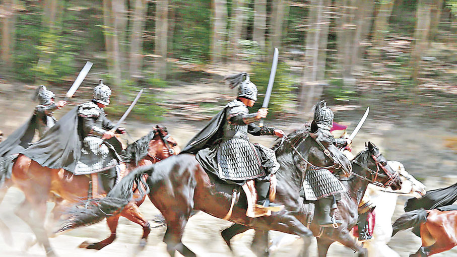 ■實拍的戰鬥場面。