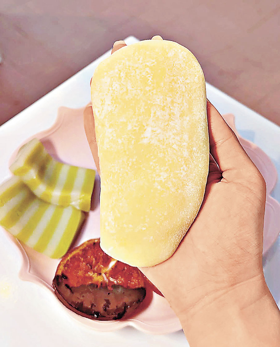 ■糯米糍分量很大。