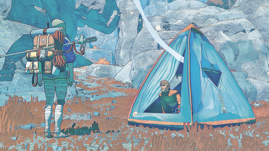 ■登山途中會邂逅不同的人。