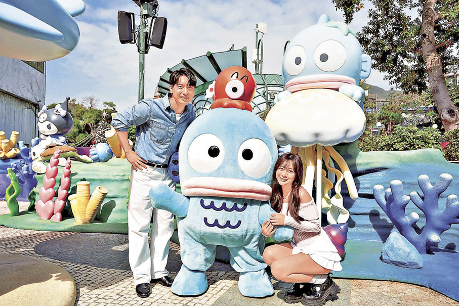 ■Sanrio 角色現身，與大家見面。