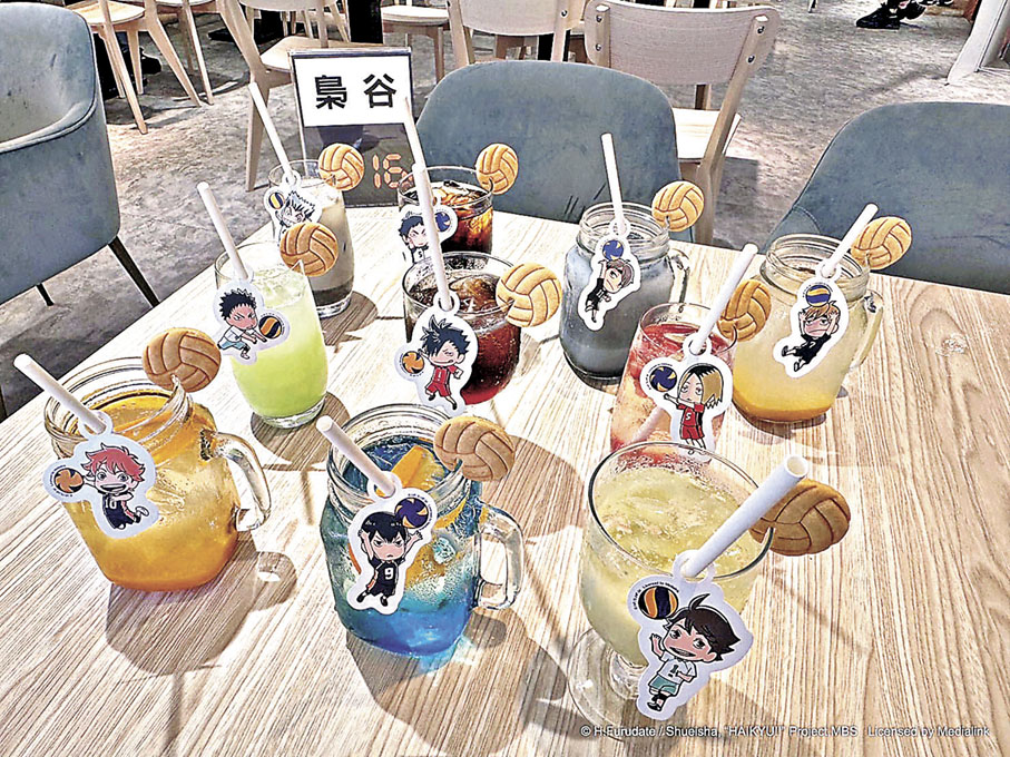 ■每款飲品都代表角色形象。