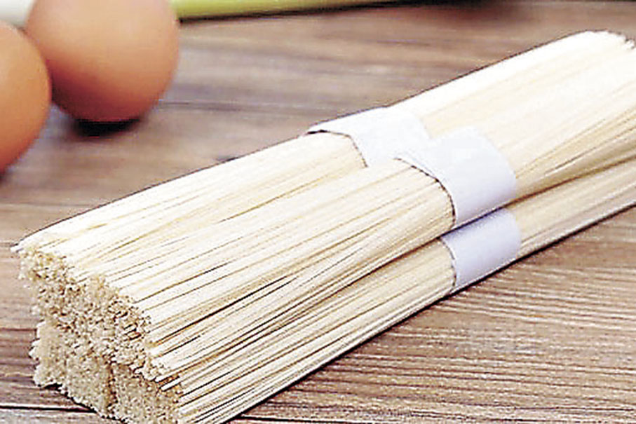 ■韓國唯一用海風乾燥的麵條。