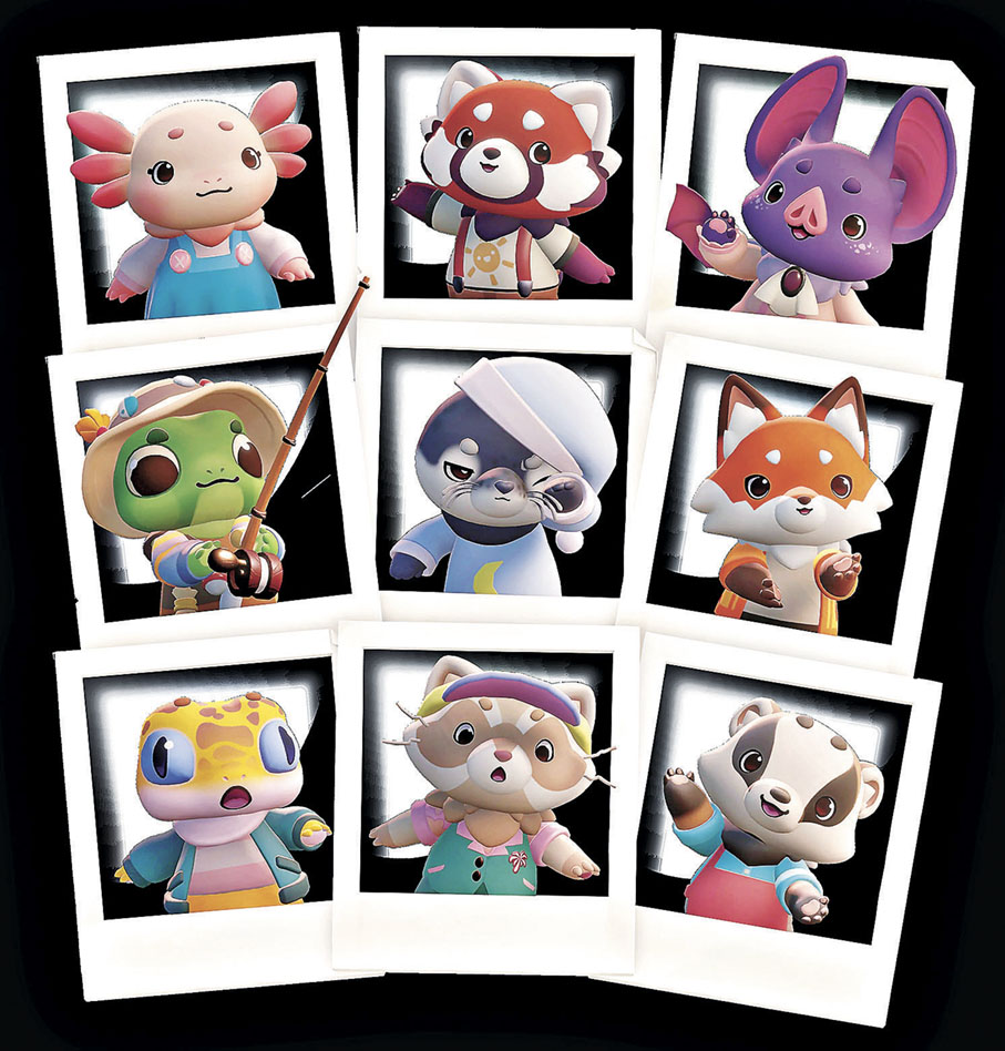 ■可扮演數十種小動物。