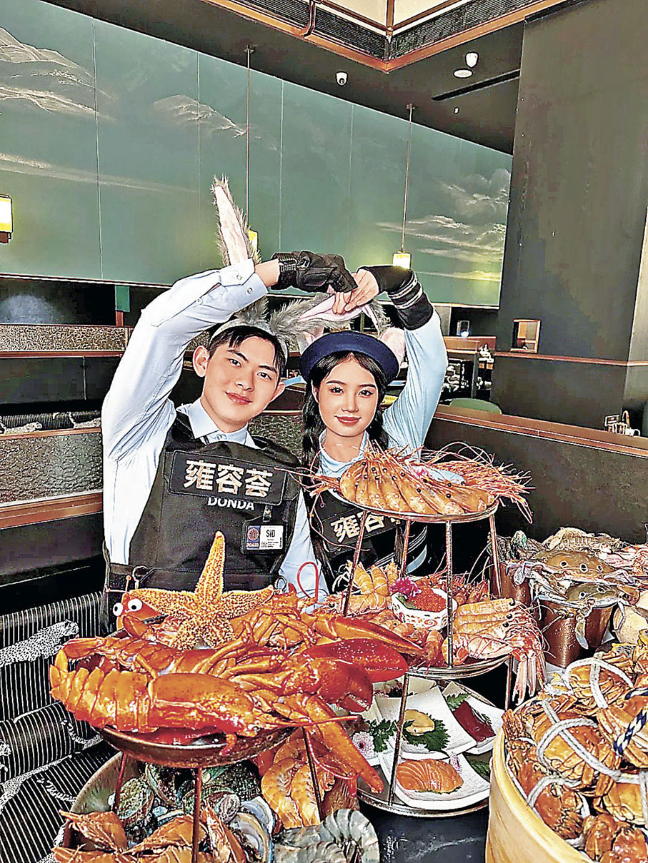 ■店家大量貴價海鮮無限量任點，夠豪氣。