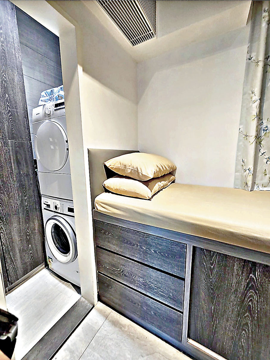 ■工人房放置了洗衣及乾衣機。