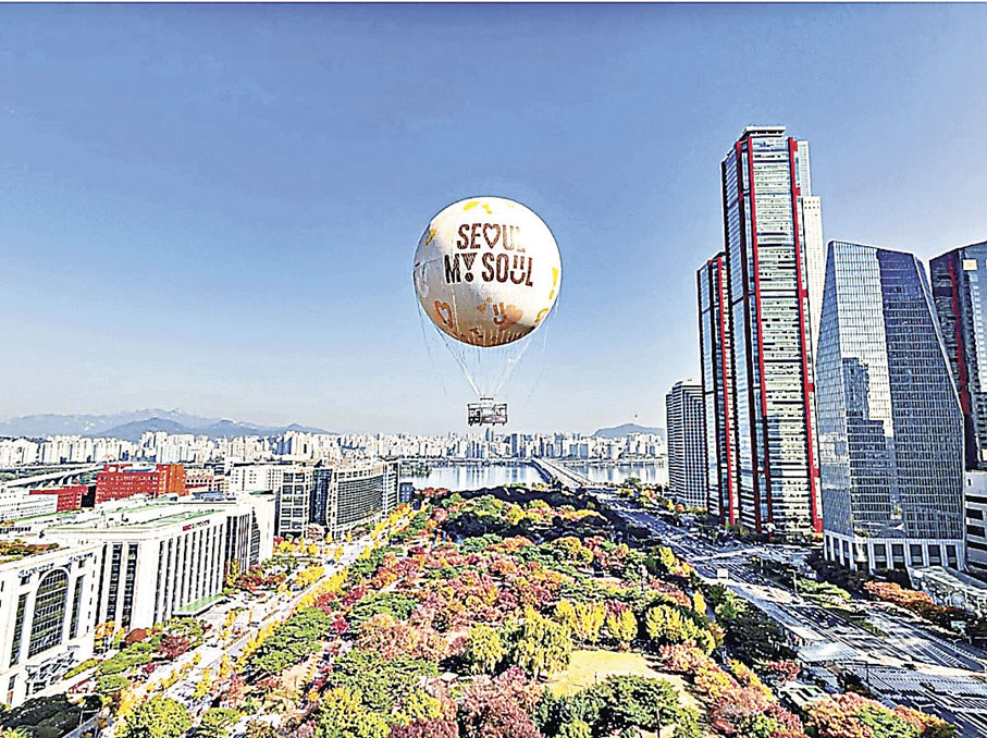 ■首爾月是利用氦氣浮力進行垂直飛行的氣球。