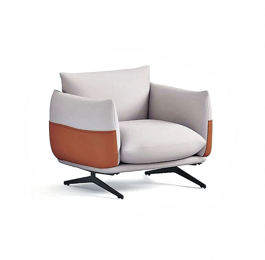 ■單座位休閒梳化椅所用材質極講究。