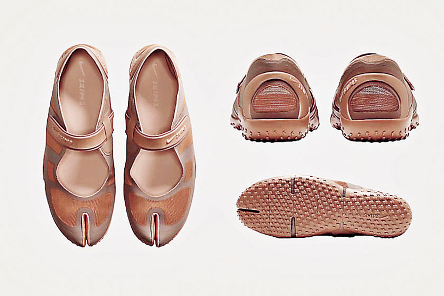 ■NikeSKIMS鞋面流線修長。