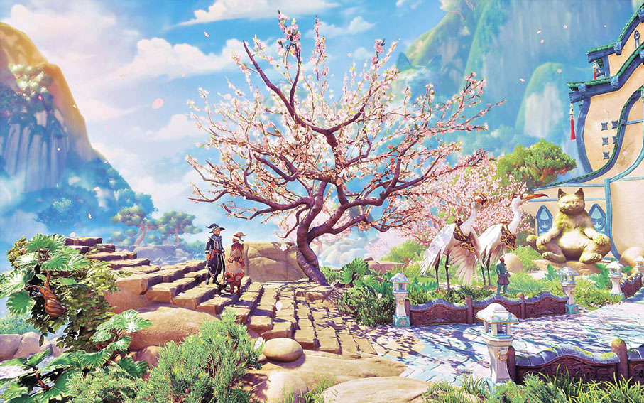 ■浪漫的遊戲場景。