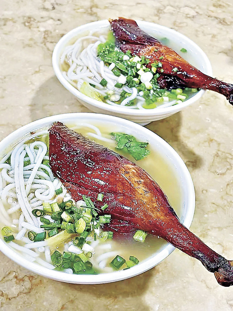 ■燒鵝髀瀨粉油脂豐腴啖啖肉。小紅書@陳年普洱