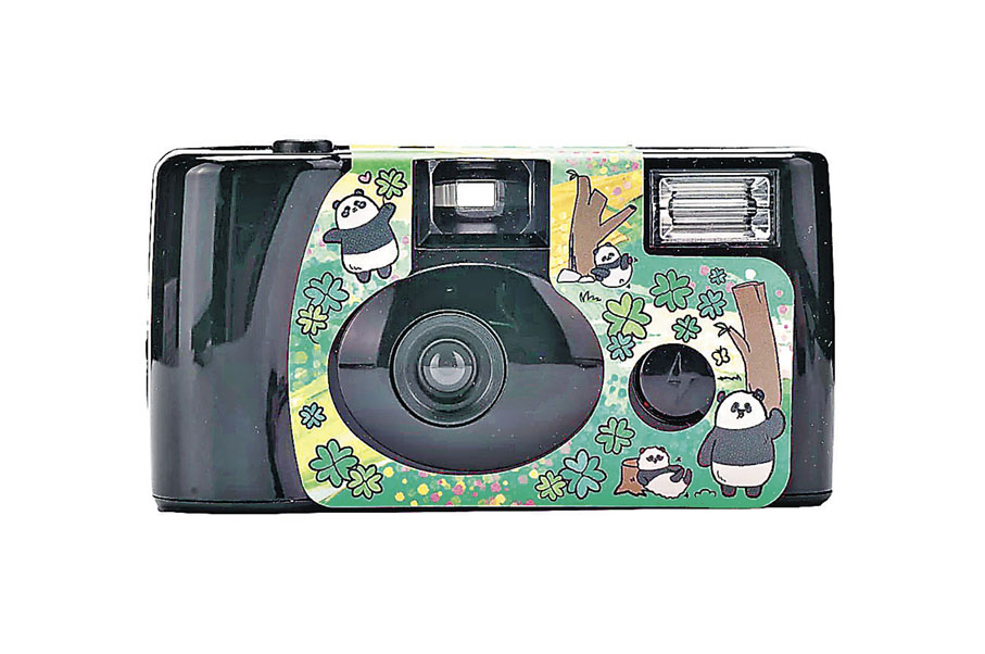 ■機身有可愛的熊貓圖案。