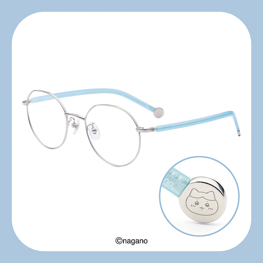 ■代表Hachiware的粉藍色系眼鏡。