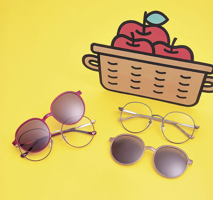 ■「Going-Out Model 」可將普通眼鏡輕鬆轉換成太陽眼鏡。