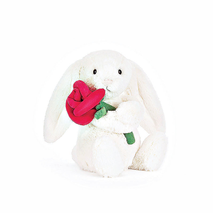 ■Cream Bunny with Rose