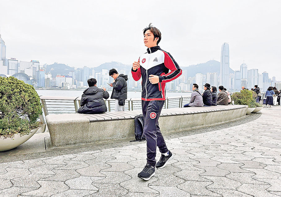 ■星光大道是黃智軒跑步訓練的必經之路。