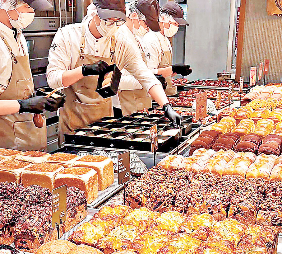 ■售賣十多種吐司。