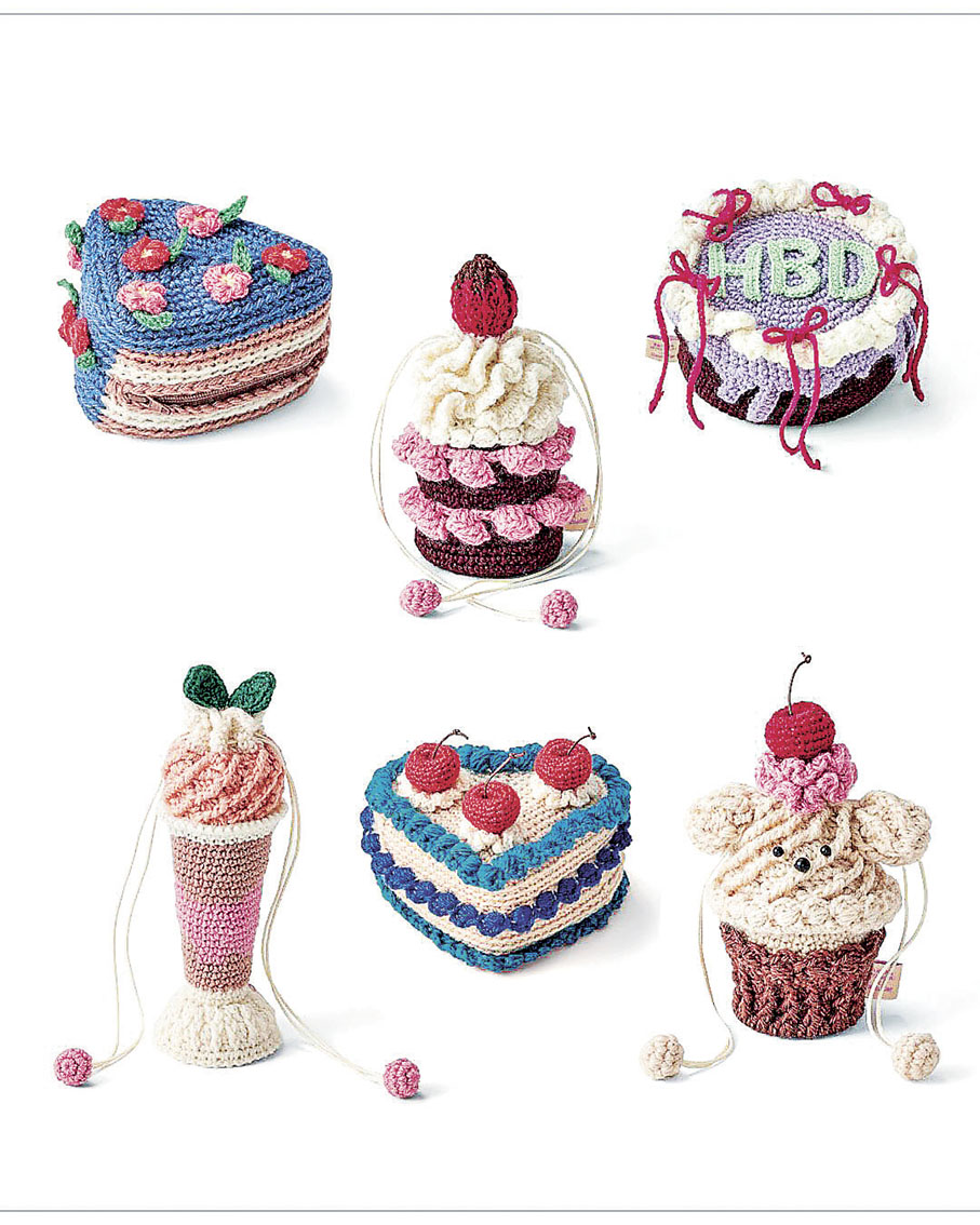 ■蛋糕造型針織小包超得意。