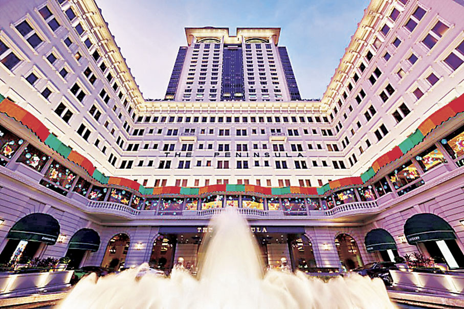 ■半島酒店化作藝術空間。