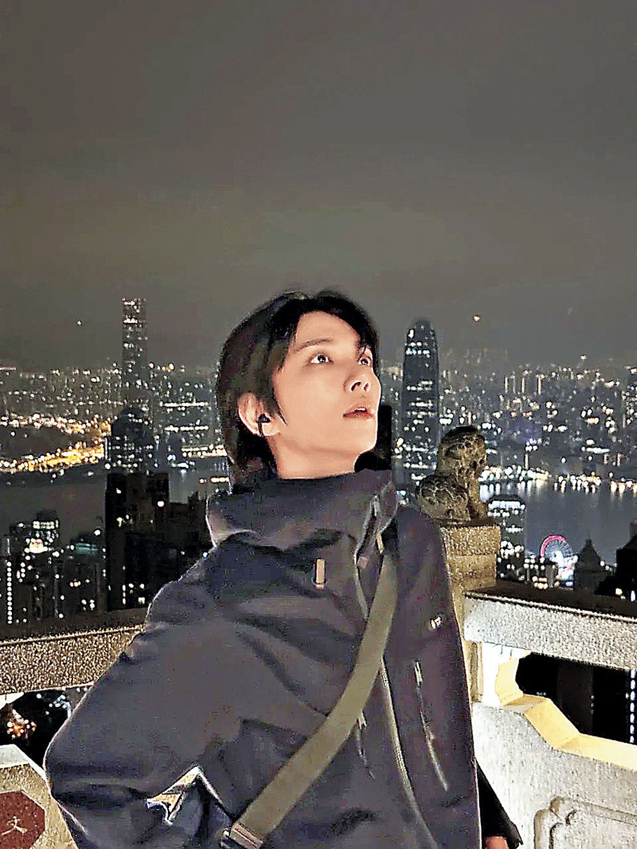 ■Joshua與粉絲分享太平山睇夜景靚相。