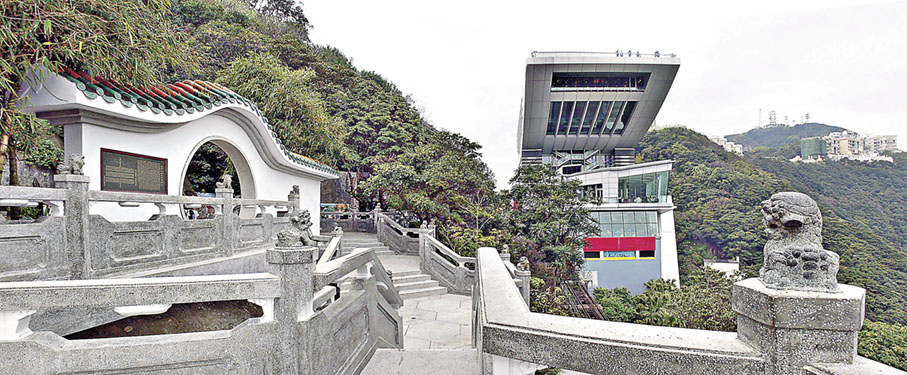 ■獅子亭距離凌霄閣商場只需兩分鐘路程。